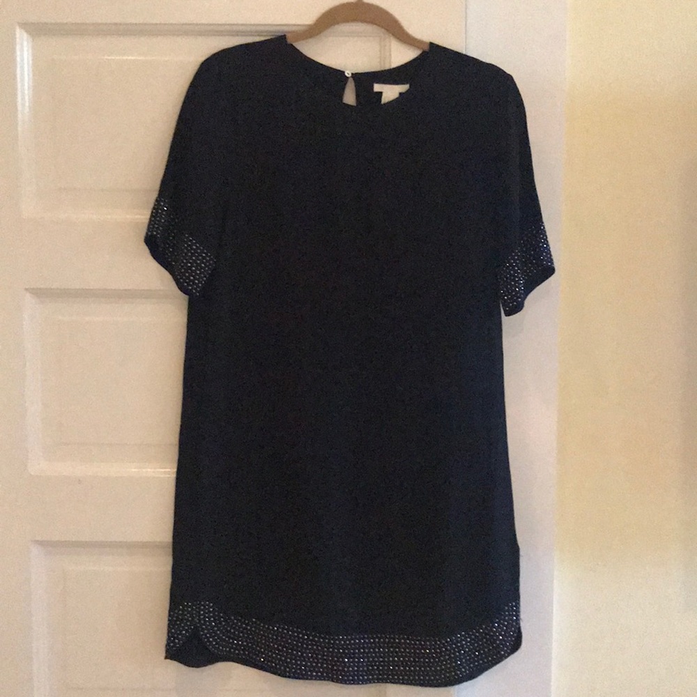 LBD-H&M black dress with stud details
